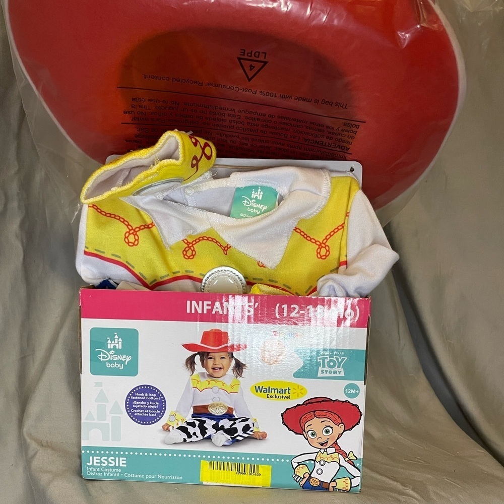 NWT Disney Baby Toy Story Jessie Infant Costume - Red, Yellow, White